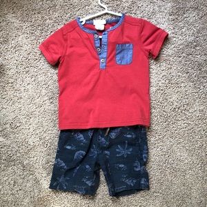 Size 18 months shirt and shorts set